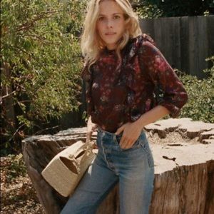 Doen Geranium Floral Blouse